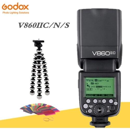 Godox Ving V860II V860II-C/N/S E-TTL HSS 1/8000 Without VB18 Battery Speedlite Flash for Canon Nikon Sony DSLR