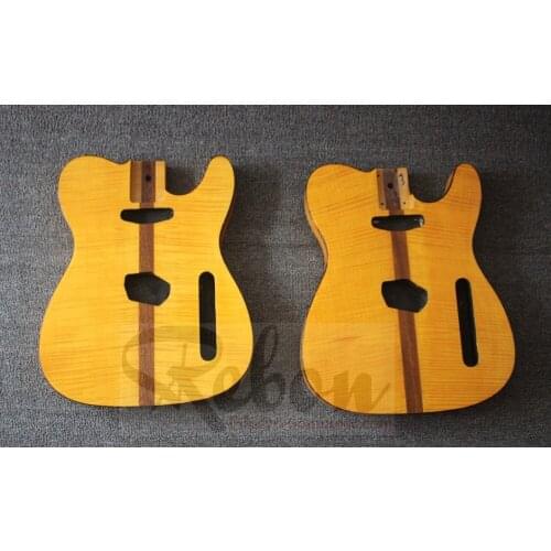 Weifang Rebon high quality flamed maple TL electric guitar body with paint