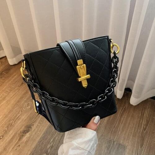 Womens solid color bucket bag autumn 2020 messenger bag ladies travel wallets and handbags women single shoulder handbags