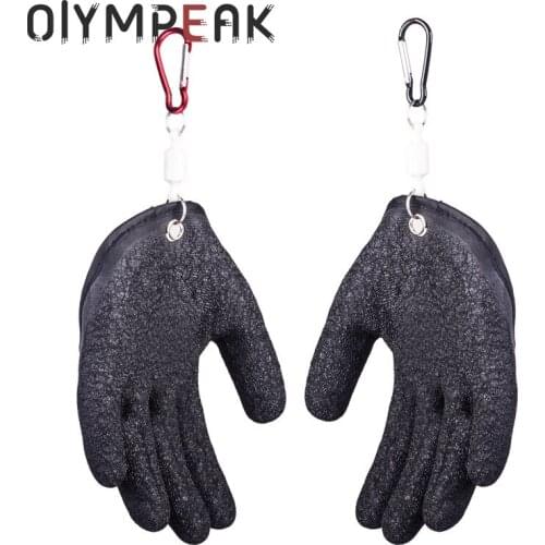 1Pcs Fishing Catching Gloves Protect Hand From Puncture Scrapes Fisherman Professional Catch Fish and with Magnet Release