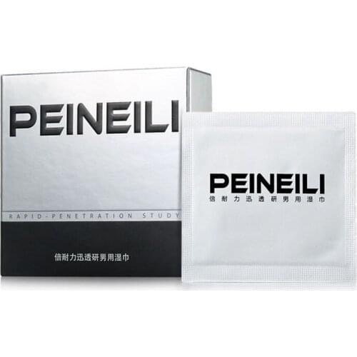 12pcs PEINEILI Long Time Delay Wipes Premature Ejaculation Delay Spray For Men Penis Enlargement Sex Products