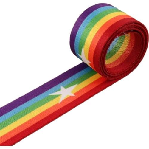 38mm Multicolor Striped Webbing Soft Smooth Ethnic Webbing Purse Strap Purse Bag,Geometric Pattern Webbing Bag Belt -1.5"