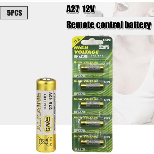 5Pcs 27A/MN27/GP27A/L828/A27 12V Battery Alkaline Single Use BatteriesSingle Use Batteries For Doorbell Remote