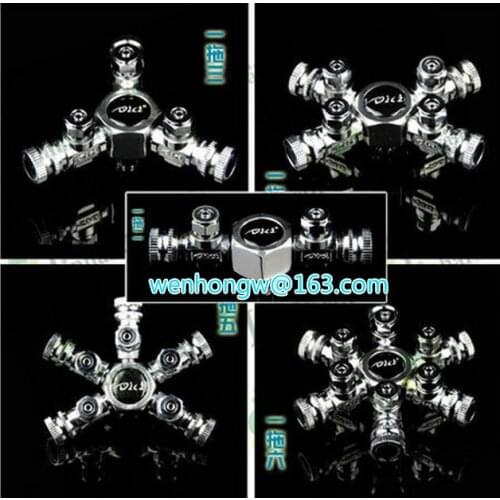 Aquarium Splitter for CO2 Regulator Solenoid, Cylinder Silver, 2/ 3/ 4/ 5/ 6 way + Free shipping