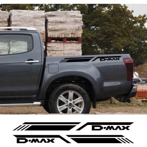 Pickup Rear Trunk Side Decals For Isuzu Dmax D Max Car Stickers Truck Graphics Vinyl Film Decor Covers Auto Tuning Accessories