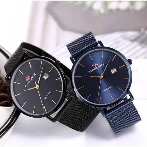 2021 Top Brand Luxury Casual Watch Stainless Steel Strap Waterproof Clock Alloy Case Watch Quartz Wrist Watch Relogio Masculino