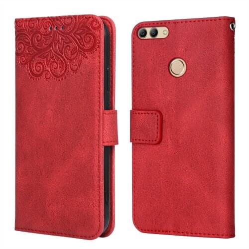 For Huawei Y9 2018 Flower Embossing Case FLA-LX1 FLA-LX2 FLA-LX3 Wallet Flip Leather Case for Huawei Y 9 2018 Cover