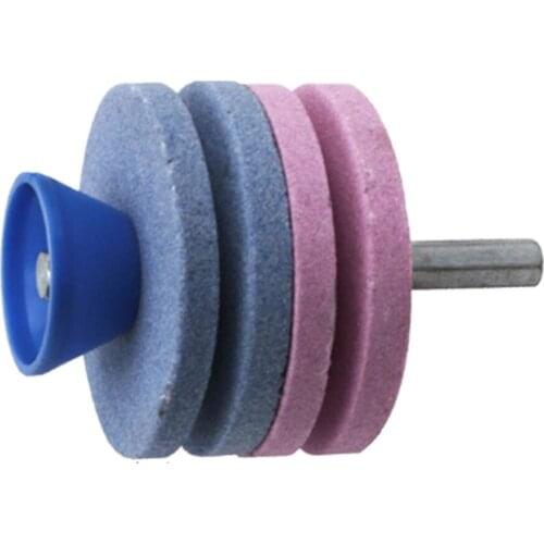 Four-layer Pink and Blue Lawn Mower Sharpener Faster Knife Drill Sharpening Lawnmower Garden Tools Universal