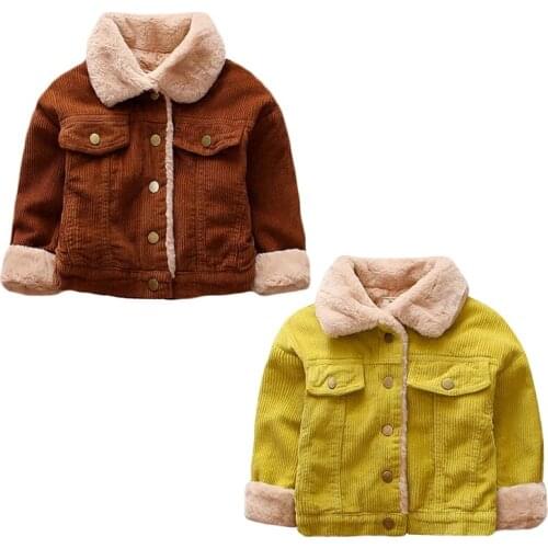 Kids Warm Velvet Coats Autumn Winter Baby Girls Jacket Boys Coat Jacket Children Girls Outerwear Fashion Girls Clothes