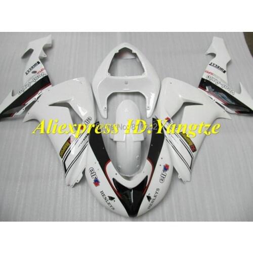 Raacing version Fairing kit for KAWASAKI Ninja ZX10R 2006 2007 ZX10R 06 07 COOL black white ABS Fairings set+gifts SK10