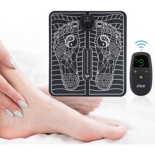 Foot Massage Mat Electric Intelligent EMS Muscle Stimulation Feet Care Pad USB Charging Improve Blood Circulation Relieve Pain
