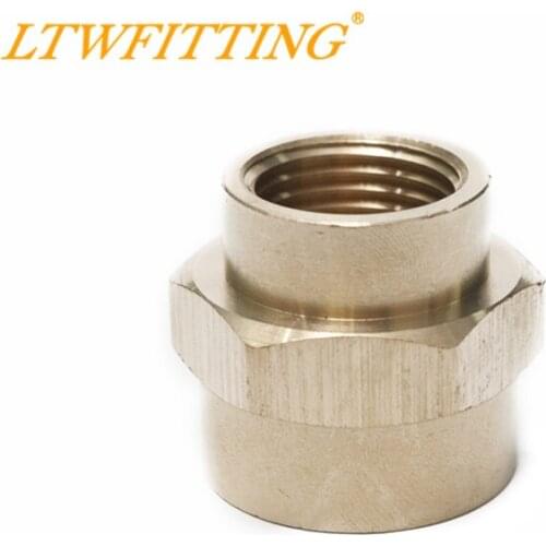 LTWFITTING Brass Pipe Fitting 3/4" x 1/2" Female NPT Reducing Coupling Water Boat