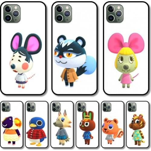 Many animals Phone Case cover For iphone 12 pro max 11 8 7 6 s XR PLUS X XS SE 2020 mini black cell shell