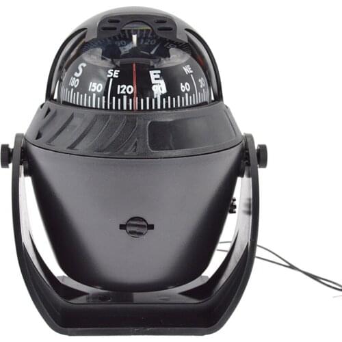 Sea Marine Compass With Bracket Mount For Boat Caravan Truck Car Navigation- Black Anti-Interference And More Stable
