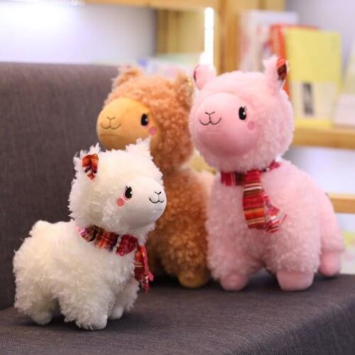 Soft Toys Dolls Kawaii Sheep Alpaca Plush Toys Giant Stuffed Animals Toy Kids Christmas Gifts
