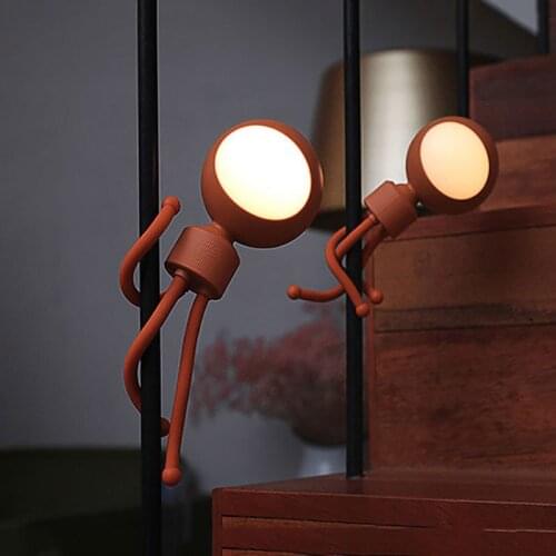 It is convenient and comfortable to get up at night, changeable boy intelligent nightlight bracket hose bending at will Portable