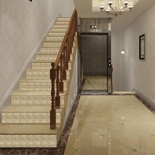 Yooap New simple creative 6-piece set of stickers green bamboo stairs stickers