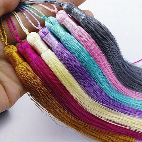 Wholesales 30 Pieces/lot Quality 15cm Tassel Mobile Phone Strap Fashion Keychains Lanyard Bag Charm Strap Phone Accessories