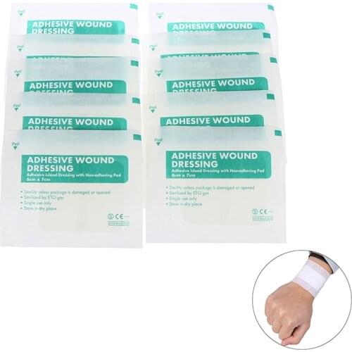 Large Size Medical Band-Aids First Aid Adhesive Hemostasis Plaster Disposable Non-Woven Wound Care Accessories Gauze Bandages