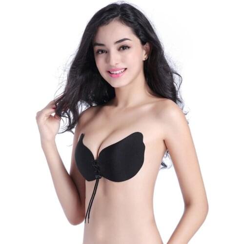 Sexy Push up Seamless Bra Adhesive Silicone Backless Wedding Bralette Strapless Invisible Women Underwear