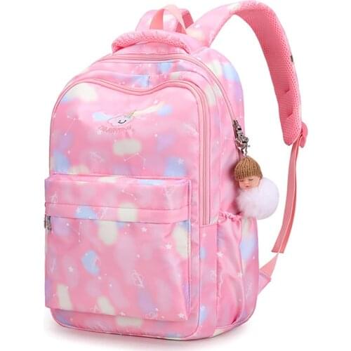 Girls School Backpack Laptop Bags Large Capacity Schoolbag Waterproof Student Bags