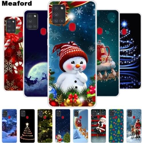 Christmas Cartoon Case For Samsung Galaxy M31S A21S A01 Core A10S M11 A11 M31 A41 Case Silicone Soft Cover for Samsung M31S Case