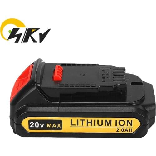 20V 2.0Ah Replacement Battery For Dewalt DCB180 DCB181 DCB200 Electric Hand Drill Electric Tools 20V Max Power Tools