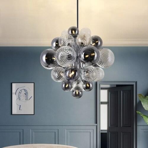 Modern Led G9 Glass Ball Hanging Lamps Living Room Bedroom Loft Kitchen Dining Room Home Decoration Luxury Indoor Lighting