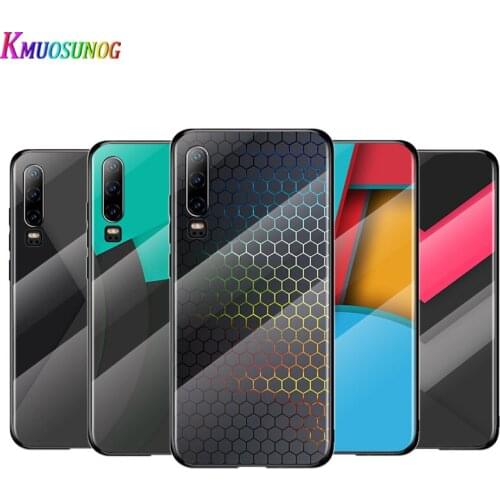Mature Texture Carbon Fiber For Huawei P40 P30 P20 P10 Pro Plus Lite 5G 2019 Tempered Glass Cover Shell Luxury Phone Case