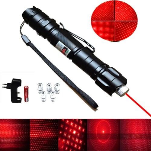 High Power Green Laser Pen Pointer 5mw 532nm Cat Toy Military Powerful Laser Pen Adjust Focus choose 18650 Battery+ Charger