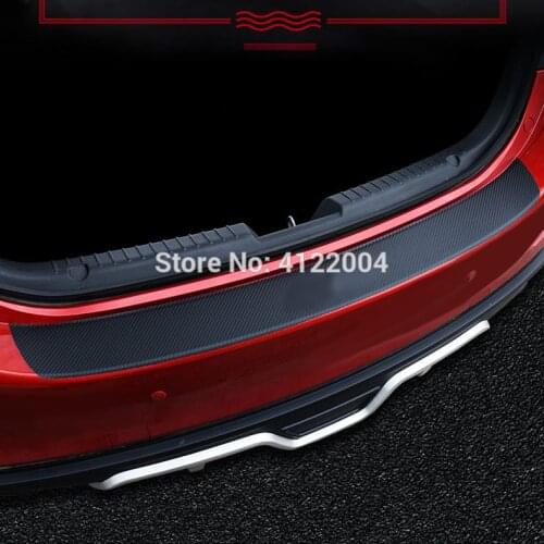 Rear Guard Bumper Protector Carbon Fiber Film Sticker For TOYOTA COROLLA RAV4 Camry PRIUS VIOS YARIS MAZDA ATENZA AXELA CX-5