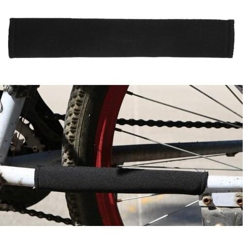 Black Bicycle Chain Protector Cycling Frame Chain Stay Posted Protector MTB Bike Chain Care Guard Cover