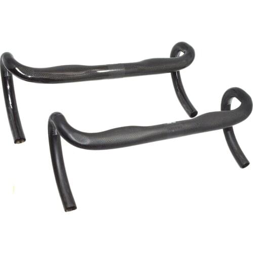 Road Bicycle 3K Full Carbon Fiber Handlebar Bent Bar Clamp 31.8mm width 400 420 440mm Glossy & Matte