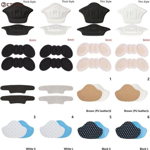 1pair Heel Pad Stickers For Shoes Men Women Sneaker Thicken Anti-wear Anti-falling Heel Protection Shoe Insoles Foot Care Insert