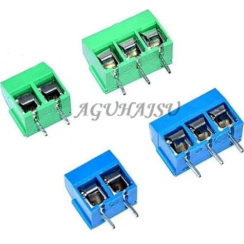 20PCS KF301 KF128 KF350 2P 3P 5mm 2PIN 3PIN Terminal Screw Terminal Connector Splice connector
