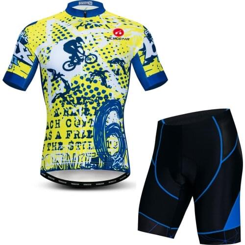 2019 Cycling Jersey Set Pro Summer Mountain Bike Clothing MTB Bicycle Clothes Wear Maillot Ropa Ciclismo Men Cycling Set