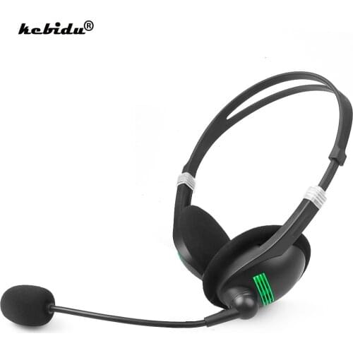 3.5 mm Wired Earphone Headphone with Microphone Noise Canceling Computer Headset Lightweight for Laptop PC School Children
