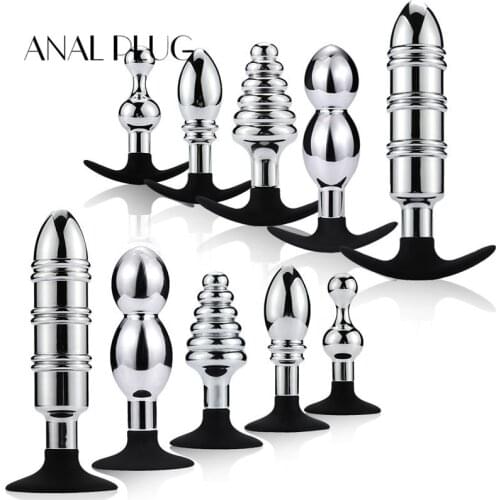 ANAL PLUG Metal Anal Dildo Butt Plug Prostate Massager Adult Gay Products Anal Plug Beads Erotic Sex Toys for Men Women