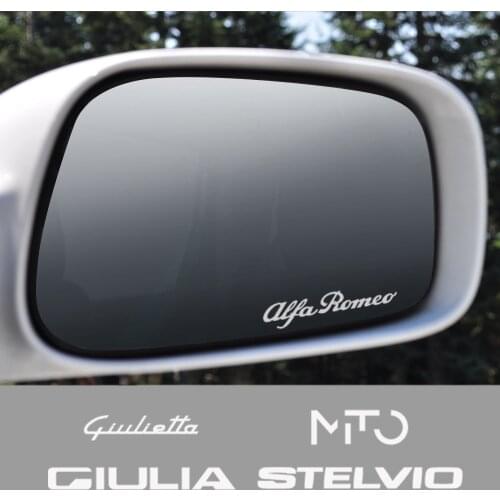 Car Stickers For Alfa Romeo Giulia 147 156 159 Mito Stelvio Sportiva Giulietta Auto Accessories Rearview Mirror Decal Vinyl Film