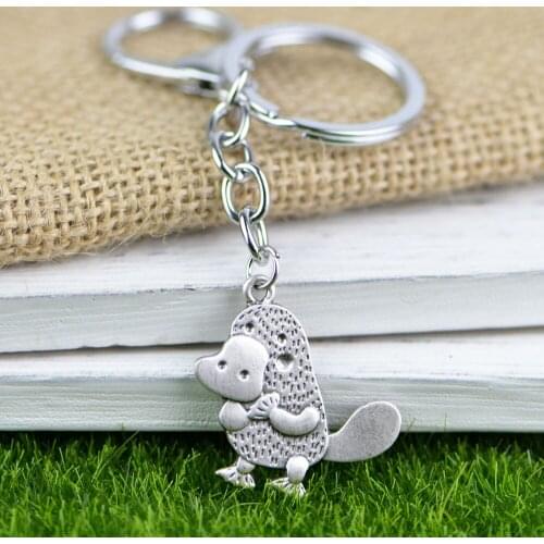 Danity Platypus Keychains Wildlife animal lovers Simple Platypus Pendant Key Holder Wholesales