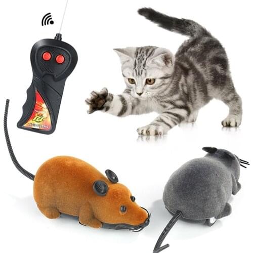 2020 Mouse Year Wireless Remote Control Electronic Mouse Pet Cat Mouse Toy Remote Control Toy Prank Joke Scary Cat Toy Gift
