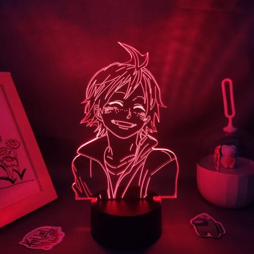 Haikyuu Anime Figure Yamaguchi Tadashi 3D Lamps LED RGB Neon Night Light Birthday Cool Gift For Friend Bedroom Table Manga Decor