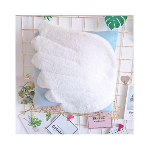 INS Nordic Stereo Wings Pillow Cushion air Conditioning Blanket Dual-Use Office Nap Pillow Blanket Soft Comfortable Blanket