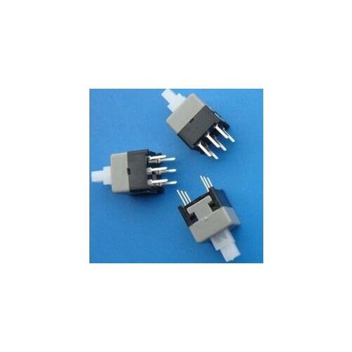 Free Shipping 50pcs 8.5mm x 8.5mm Push Tactile Power Micro Switch Self lock On/off button+Hot sale