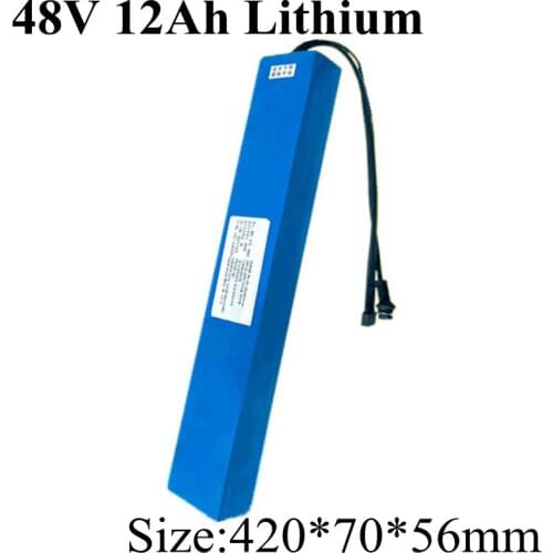 Customize 18650 48v 12ah Lithium Battery 13s Bms Lifepo4 48v Li-ion Battery for 500w 800W Electric Bicycle E-bike with Charger