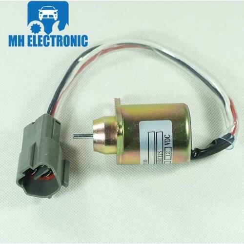 MH Electronic 12V Fuel Shutdown Diesel Shut Off Solenoid 1503ES-12S5SUC12S 1503ES12S5SUC12S For Yanmar John Deere 119233-77932