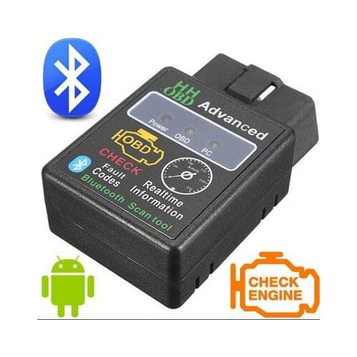 OBD MINI ELM327 v1.5 Black Bluetooth OBD2 Car CAN Wireless Adapter Scanner TORQUE ANDROID