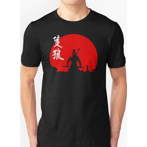 The One Armed Wolf Men T-Shirt Soft Comfortable Tops Tshirt Tee Shirt Clothes Shinobi Sunset Sunrise Sundown Battlefield Battle