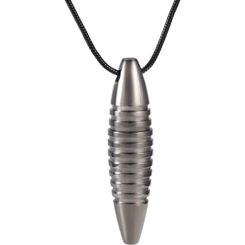 IJD2348 Coffee Color Oval Stainless Steel Cremation Pendant Necklace Puma Shape Memory Ashes Keepsake Urn Necklace