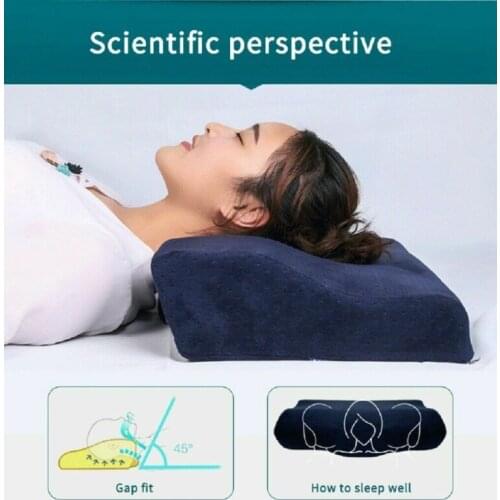 Memory Foam Bedding Pillow Neck protection Slow Rebound Memory Foam Butterfly Shaped Pillow Health Cervical Neck Size in 50*28Cm